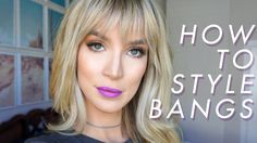 Styling Bangs Tutorial, Dry Long Hair, Lorac Pro Palette, Pixie Haircut Fine Hair, Long Curly Haircuts, Grey Hair Looks, Blow Hair