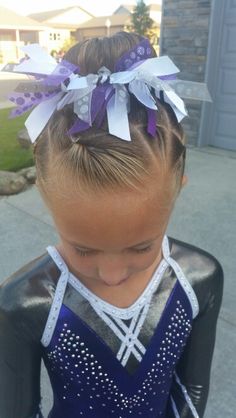 How To Make Gymnastics Hair Bows, Gymnastics Hair Bows, Gymnast Hairstyles, Gymnastics Hairstyles For Competition, Gymnast Hair, Gymnastics Bows, Gymnastics Meet Hair, Recital Hair, Gymnastics Hairstyles