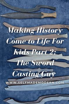 History is one of those subjects that many feel is difficult not only to learn, but to teach.  Textbooks can be dry, bland and boring.  So when I come across an amazing live way to teach history, I can't wait to share it!   This is how I came to meet the Sword Casting Guy @swordcastingguy.  In this post I will give you a complete overview of this amazing class and how you can get him to come to a town near you! To read the full article click the link. #homeschool #selfmademodern Kids Part, He Is Coming, Homeschool Lesson, A Town, Kids Watches, Working With Children, Arm Workout, School Teacher