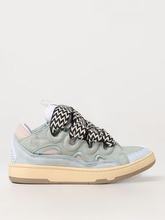 Sneakers LANVIN Donna colore Celeste Blue Lanvin Sneakers, Lanvin Sneakers Women, Sky Blue Sneakers, Fall Winter 2024, Italian Fashion Designers, Blue Sneakers, Shoes Woman