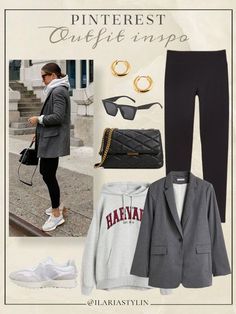 Open Blazer, Mum Fashion, Hacks Clothes, Fall Capsule Wardrobe, Fashion Hacks, Mobile Web, Athleisure Outfits, Pinterest Outfits, Sporty Outfits