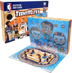 the basketball board game is in its box and it's ready to be played