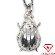 Beetle Lady Bug Charm Pendant 925 Sterling Silver Material: 925 Solid Sterling Silver Stone Set : N/A Measurement : Width Approx: 0 . 5 4 " Inches ( 13 . 7 Mm ) Height Approx: 0 . 9 1 " Inches ( 23 . 1 Mm) Free Chain: 16 Inch White Gold On Silver Chain Item # Km12042019-Sp-Ss23519 Lady Bug, Silver Material, Stone Settings, Sterling Silver Pendants, Charm Pendant, Womens Jewelry Necklace, Silver Color, Bugs, Silver Chain