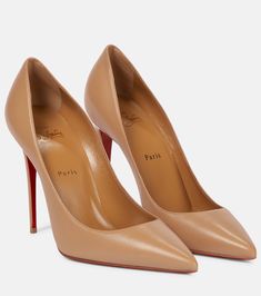 Kate 100 leather pumps in beige - Christian Louboutin | Mytheresa Louboutin Kate 100, Christian Louboutin Shoes Pumps, Christian Louboutin Kate 100, Louboutin Online, Louboutin Kate, Christian Louboutin Kate, Red Louboutin, Louboutin Heels, Louboutin Pumps