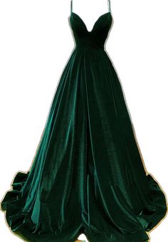 Fitted Green A-line Gown, Green Full-length Dress With Sweep Train, Green Full Length Dress With Sweep Train, Green Dresses With Long Train, Green Dress With Long Train, Elegant Green A-line Dress, Green A-line Silhouette Dress, Formal Green A-line Dress, Green A-line Formal Dress