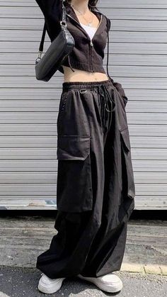 Acubi Style, Acubi Fashion, Baggy Pants, 가을 패션, Edgy Outfits