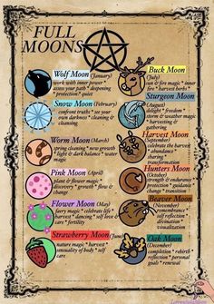 A listing of each monthly full moon and their corresponding significance What Do Skulls Symbolize, Witchy Calander 2023, Which Astetic, Spirit Element Witchcraft, How To Start A Grimoire, Witch Sigils Symbols, Magic Tattoo Witches, Paganism For Beginners, Witch Activities