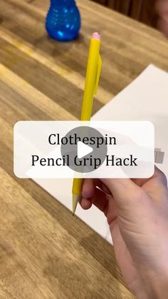 Jordan | Occupational Therapist | Baby & Toddler Play on Instagram: "Here is an old OT trick for a more mature and more efficient pencil grasp! 

Try this with your child if they are around 3 and still using a full fist, all their fingers etc. 

#pencilgrasp #handwriting #prek #occupationaltherapy #finemotorskills #kindergarten" Fine Motor Activities For Kids Preschool, Toddler Fine Motor Activities, Pencil Grasp, Grandma Ideas, 2nd Grade Writing, Physical Activities For Kids, Preschool Literacy, 3rd Grade Classroom