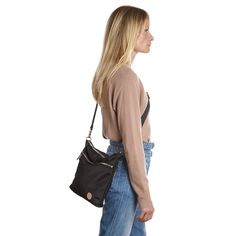 versatile wear, carries three ways: crossbody bag + shoulder bag + top-handle carry (removable shoulder strap)