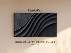 the sign for high quality frame tv art