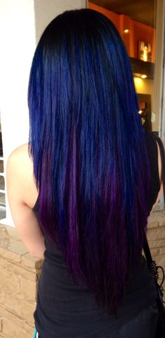 Black, Blue, and violet hair Purple And Blue And Black Hair, Dark Blue To Purple Ombre Hair, Blue Violet Hair Color, Purple Hair With Blue Underneath, Blue Purple And Black Hair, Black Blue Purple Hair, Black Blue And Purple Hair, Blue Purple Black Hair, Blue And Purple Ombre Hair