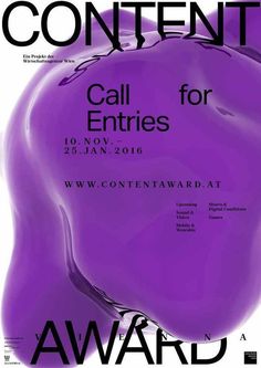 an advertisement for the conference called'call entries for 2013 - 2016'with purple swirls