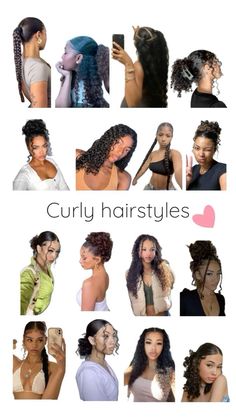 Cute Easy Braids For Curly Hair, Quick Cute Hairstyles Curly Hair, Amusement Park Curly Hairstyles, Natural Curly Hair Bun Styles, Hair For Curly Hairstyles, Curly Hairstyles For Quinceanera Guest, Curly Hair Must Haves Tools, Tied Back Curly Hairstyles, Hair Knitting Style