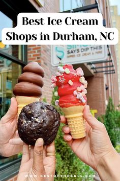 Best Ice Cream Shops and Frozen Treats in Durham, NC Ice Cream Shops, Travel Nurse, Durham North Carolina, Best Ice Cream, Frozen Treat, Durham Nc, The Bull