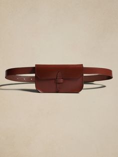 Heritage Leather Belt Bag | Banana Republic Classic Brown Bag With Belt Detail, Classic Brown Belted Bag, Classic Rectangular Belt Bag For On-the-go, Classic Leather Belt Bag For On-the-go, Elegant Travel Bags With Belt Detail, Classic Brown Leather Belt Bag, Classic Pouch Belt Bag For On-the-go, Classic Brown Belt Bag With Removable Pouch, Classic Crossbody Belt Bag For On-the-go