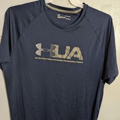 Under Armour Blue/Grey Colored Heat Loose Shirt Lt. Weight. Nwot Sz. Xl New Without Tags. No Tears Or Snags On It. Measurements: Length- 30" Pit To Pit - 24" Under Armour Design, Under Armour Blue Short Sleeve T-shirt, Blue Under Armour Short Sleeve T-shirt, Blue Short Sleeve Under Armour T-shirt, Casual Blue Under Armour T-shirt, Under Armour Gray Crew Neck Top, Casual Blue Under Armour Top, Blue Casual Top By Under Armour, Casual Blue Top By Under Armour