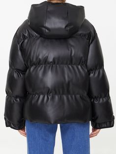 Black padded and quilted nylon puffer jacket. It features drawstring hood, front press-stud closure, two side press-stud pockets and adjustable press-stud cuffs. Regular fit. The model is 180cm tall and wears size IT 40. Size nationality: IT Product number: 35661014 Product code: 6800773BU3931000 Composition: 100% polyester Urban Puffer Jacket With Padded Collar For Cold Weather, Quilted Nylon Hooded Jacket For Streetwear, Urban Nylon Puffer Jacket With Detachable Hood, Black Quilted Hooded Parka, Black Hooded Quilted Parka, Down Puffer Jacket With Double-lined Hood For Fall, Streetwear Quilted Nylon Puffer Jacket, Quilted Nylon Puffer Jacket For Streetwear, Black Nylon Puffer Jacket With Drawstring Hood