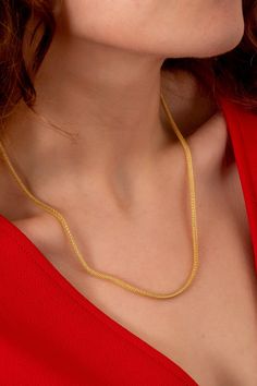 Popcorn Chain Necklace in 14K Solid Gold, Dainty Mesh Chain, Coreana Chain for Pendants, Italian Shiny Popcorn Chain, Dainty Bridesmaid Gift 📘 D E T A I L S * Solid Gold (real gold, no gold-filled or no gold plated material) * Karat: 14K (585) * Gold color: Yellow * Closure Type: Lobster closure * Available Chain thickness: 1.60 mm, 2.00 mm, and 2.90 mm Measurements may vary slightly due to handwork. ┈ C H A I N L E N G T H O P T I O N S * Necklace Length: 14-inch (choker size) 15-inch (choker Mesh Chain Necklace Gold, 14k Gold Chain Necklace For Wedding, Wedding Gold Chain Necklace, 14k Gold Wheat Chain Necklace, S Necklace, Black Beaded Jewelry, Etsy Bridesmaid Gifts, Necklace Length, Bridesmaid Gift