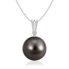 This enchanting Tahitian cultured pearl pendant is designed with an ornate bale. The milgrain on the glistening bale adds a beautiful detail to this 14k white gold pearl drop pendant. Classic White Gold Tahitian Pearl Necklace, Classic Tahitian Pearl Drop Necklaces, Classic Tahitian Pearl Necklace In White Gold, Classic Tahitian Pearl Pendant Jewelry, Classic Pearl Necklace With Teardrop Pendant, Classic Tahitian Pearl Drop Jewelry, Classic White Gold Pearl Necklace With Teardrop Pendant, Classic Tahitian Pearl Drop Necklace, Classic White Gold Teardrop Pearl Necklace