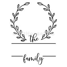 the family logo with laurels and leaves