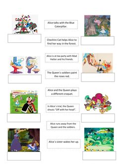 cartoon characters are shown in this worksheet for children's literature and writing