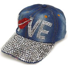 Elevate your everyday style with The Dapper Tie's Women's Blue Casual Love Denim Baseball Cap, adorned with eye-catching bling studs for a touch of glamour. This cap is a versatile accessory that seamlessly blends fashion and function.

- Material: 100% Cotton denim
- Color: Denim blue
- Gender: Female
- Size: One size fits all with adjustable hook and loop closure
- Features: Breathable fabric, bling studs embellishment

Perfect for a wide range of activities from casual outings to sports event Trendy Denim Snapback Baseball Cap, Trendy Adjustable Denim Blue Hat, Adjustable Denim Visor Hat, Trendy Baseball Cap With Flat Bill, Adjustable Denim Snapback Trucker Hat, Adjustable Blue Denim Trucker Hat, Adjustable Denim Trucker Hat Snapback, Denim Visor Hat, One Size Fits Most, Denim Visor Hat One Size Fits Most