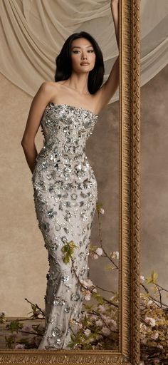 Resort 2025, Pamella Roland, Couture Gowns, Glam Dresses, Fancy Outfits, Capsule Collection, Embellished Dress, Dream Wedding Dresses