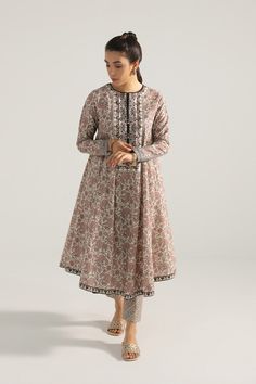 Sapphire U2E DY22V5 6 2 Piece Embroidered Cotton Suit Intermix Collection 2022 Long Sleeve Kurta With Floral Embroidery For Work, Long Sleeve Floral Embroidery Kurta For Work, Spring Workwear Lawn Suit With Long Sleeves, Spring Long Sleeve Lawn Suit For Workwear, Floral Print Long Sleeve Lawn Suit For Work, Workwear Floral Print Lawn Suit, Floral Embroidery Long Sleeve Sets For Workwear, Long Sleeve Printed Sets For Workwear, White Printed Motif Sets For Workwear