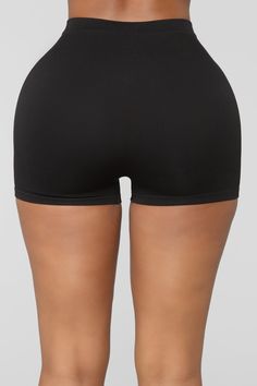 Available In Black, Nude, Olive, White, And Wine Stretchy Fabric Mini Biker Short Seamless Fabric 94% Nylon 6% Spandex Imported | Uncomplicated Seamless Shorts in Black size S/M by Fashion Nova Random Clothes, Better Instagram, Flirty Outfits, Seamless Shorts, College Fits, Biker Short, Fashion Nova Models, Work Outs, Fashion Nova Jeans