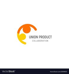 the union product logo is an orange and yellow symbol for collaboration with other products, such as