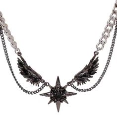 Length: 41-50cm Grunge Clavicle Jewelry For Parties, Black Chain Choker Necklace, Trendy Black Layered Necklace For Gift, Trendy Black Pendant Chain Necklace, Trendy Black Pendant Necklace, Trendy Party Necklace With Star Charm, Trendy Double Chain Choker Necklace, Grunge Metal Necklaces For Parties, Grunge Jewelry With Adjustable Chain For Party