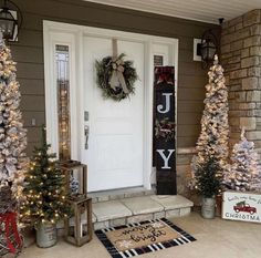 christmas porch sign joy to the people who have decorated their front door for this time of year