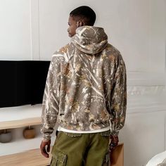 Essential Unisex Camo Hoodie Camouflage Fleece Hoodie With Drawstring Hood, Camouflage Hoodie Sweatshirt For Streetwear, Casual Camouflage Hoodie For Streetwear, Camouflage Fleece Hoodie Sweatshirt, Camouflage Hoodie For Winter Streetwear, Hooded Camouflage Winter Sweatshirt, Winter Camouflage Sweatshirt For Streetwear, Casual Camouflage Fleece Hoodie, Camouflage Hoodie Sweatshirt With Adjustable Hood