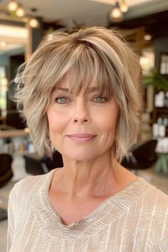 43 Short Shag With Bangs Hairstyles For Every Face Shape Hello Hair