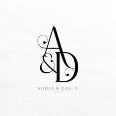 the logo for adria and david