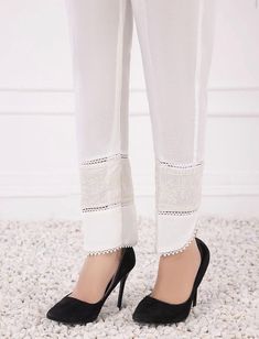 Cotton trouser White Cotton, Capri Pants, Pants For Women, Trousers, White, Pants, Clothes For Women, Clothes