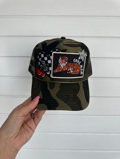 *Made to order* Camo trucker hat with Cool Mom patch with mesh with adjustable snap back! Hat Business, Camo Trucker Hat, Santa Clarita, Cool Mom, From Santa, Snap Back, Snap Backs, Best Mom, Trucker Cap