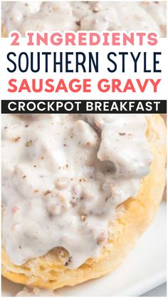 Experience the taste of the South with our Southern Style Crockpot Sausage Gravy! Made easy with just two ingredients, this recipe delivers rich, velvety gravy that pairs perfectly with biscuits or any breakfast dish. Ideal for lazy weekends or busy mornings—let your crockpot do the work while you relax.