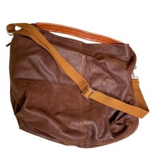 Le Torri Brown Leather Purse Shoulder Bag Made In Italy Messenger Bag Detachable Strap Contrast Leather Handles Size 18 X 16 New Without Tag 6905 Brown Leather Purse, Leather Handles, Leather Purse, Leather Handle, Leather Purses, Bag Making, Messenger Bag, Brown Leather, In Italy