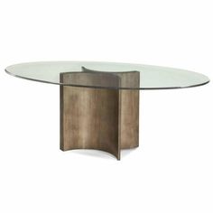 78 Oval Glass Top Bronzed Base Dining Table for 8 Dining Tables LOOMLAN By Bassett Mirror Mesa Oval, Casual Dining Table, Mirror Dining Room, Glass Top Dining Table, Contemporary Dining Table, Dining Table Bases, Oval Table Dining, Oval Table, Pedestal Dining Table