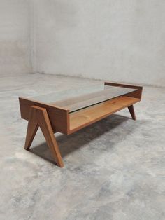 (paid link) Beautiful Cheap DIY Coffee Table Ideas  1. Side-table hairpin legs and an archaic wood slice make the absolute combo  2. Turning a metallic garbage box ... Centre Table Design, Modern Wood Furniture, Wood Table Design, Pierre Jeanneret, Coffee Table Design, Modern Coffee Tables, Chandigarh, Furniture Projects, Wood Table