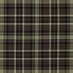 a brown and black plaid fabric