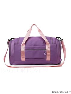 BagForLove - Stylish Oxford Cloth Gym & Travel Bag for Women with Spacious Storage Product Description Color Purple Pattern Type Plain Material Polyamide Closure Type Zipper Style Sporty Bag Size Large Composition 100% Nylon Size Chart INCH CM Bag Length Bag Width Bag Height 20.9 inch 8.7 inch 9.4 inch Bag Length Bag Width Bag Height 53 cm 22 cm 24 cm Details Pictures Similar Products h2 { text-align: center; } /* æ¢è¡ */ li{ white-space: normal; word-break: break-all; word-wrap: break-word; } .red-box { width: 100%; display: flex; flex-direction: row; flex-wrap: wrap; justify-content: center; } .red-box > div { width: 190px; height: 250px; margin: 10px; } .red-box > div > a > img { width: 190px; height: 250px; } .size-box { width: 100%; margin: auto; white-space: nowrap; } .table { bord Large Capacity Purple Bag For On-the-go, Gym Shoulder Bag With Adjustable Strap, Functional Purple Shoulder Bag, Purple Travel Bag For Everyday Use, Rectangular Shoulder Bag For Sports, Purple Large Capacity Gym Bag For Daily Use, Functional Purple Bag For Daily Use, Functional Purple Bag With Adjustable Strap, Pink Gym Bag With Removable Pouch