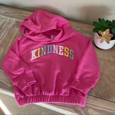 Gap Pink Kindness Hoodie - New! Brand New With Tags! Love This Bright Pink Hoodie With The Simple, Sweet Sentimentkindness! Perfect Year Round Wear. Super Soft Size: 3 And 4 (I Have Only One Of Each Size) Retail: $35 Bundle And Save! Cute Pink Hoodie For Playtime, Cotton Hoodie For Playtime, Pink Casual Hoodie For Playtime, Casual Pink Hoodie For Playtime, Casual Hooded Hoodie For Playtime, Playful Pink Sweatshirt For Playtime, Pink Cotton Hoodie By Gap, Playful Pink Hooded Sweatshirt, Playful Pink Hoodie For Playtime