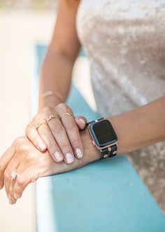 7mm Black Genuine Leather Strap with Adjustable Buckle. Create Your Own Unique Style! Be Different! Be Unique! Make a Fashion Statement Every Place You Go! Get Tons of Compliments Wearing Your Beautiful Bracelet Designed And Handmade by Simeon D Jewelry Studio Adjustable Size Bracelet Perfectly Tailored for Your Wrist This Bracelet Fits ALL Apple Watch Series Not For Other Models. Apple Watch Is NOT Included Follow my Studio on Social Media for Updates & New Designs Gold Apple Watch Band, Apple Watch Cuff, Apple Watch Wristbands, Apple Watch Bands Women, Rose Gold Apple Watch, Apple Watch Leather Strap, Apple Watch Bracelets, Wrist Accessories, Gold Apple Watch