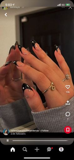 Nails Design Black And White, Nails Coffin Black, Black Nails Coffin, Short French Tip Acrylic Nails, Nails Design Black, Short French Tip, Black French Nails, Acrylic Nails Design, Waterslide Decal Paper