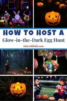 how to host a glow in the dark egg hunt