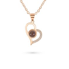 Eternity's Enchantment Photo Necklace - Elegant Eternity Elegant Round Pendant Locket Necklace For Mother's Day, Elegant Rose Gold Necklace For Anniversary Gift, Elegant Locket Necklace For Valentine's Day, Elegant Valentine's Day Locket Necklace Gift For Her, Elegant Birthstone Locket Necklace Gift, Elegant Locket Necklace For Valentine's Day Anniversary, Elegant Rose Gold Locket Necklace For Anniversary, Rose Gold Clavicle Chain Jewelry For Anniversary, Rose Gold Pendant Necklace For Anniversary Gift