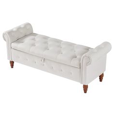 PRICES MAY VARY. Simple and Classic -- Simple styled storage ottoman bench have a perfect match with your decor, rolled armed design make this sofa bench more classic. The pure system brings visual brightness and elegance, and the high-level texture gives people tranquility and peace. Variety of Uses -- You can put this arm storage bench at the foot of your bed to store blanket, pillows and toys. You can use it as a place to take shoes off and put back on at the front door, and it can also as ex Bench Toy Storage, End Of Bed Storage Bench, Bed Storage Bench, Storage Bench For Bedroom, End Of Bed Storage, Ottoman Couch, Bench Window, Toy Storage Bench, Bench For Bedroom