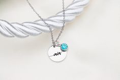 *Fall in love with this beautiful personalised name necklace. Would you like to treat yourself or to surprise someone with a special piece of jewellery? With this modern script necklace, you will be wearing the people who matter, close to your heart. Birthstones and their vivid colours have long been a way to connect your birth month with rare and unique gemstones. They are a meaningful gift for mom, a friend, spouse, or family member during a special occasion. So it's not just a special hanger, Adjustable Birthstone Name Necklace For Anniversary, Adjustable Name Birthstone Necklace For Anniversary, Adjustable Birthstone Necklace With Name For Anniversary, Elegant Customizable Birthstone Necklace For Personalized Gift, Elegant Name Necklace For Birthday Gift, Silver Birthstone Necklace With Initials For Mother's Day, Customized Silver Birthstone Necklace For Personalized Gift, Minimalist Adjustable Name Necklace For Anniversary, Customized Silver Birthstone Necklace As Personalized Gift